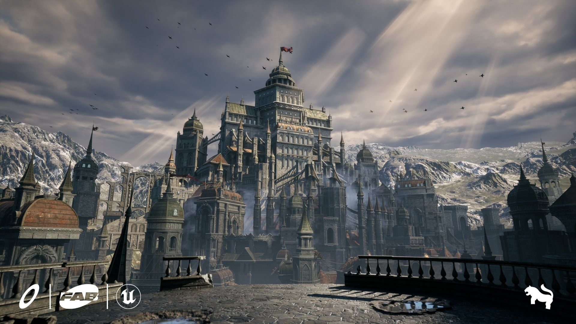 Black Fantasy Castle