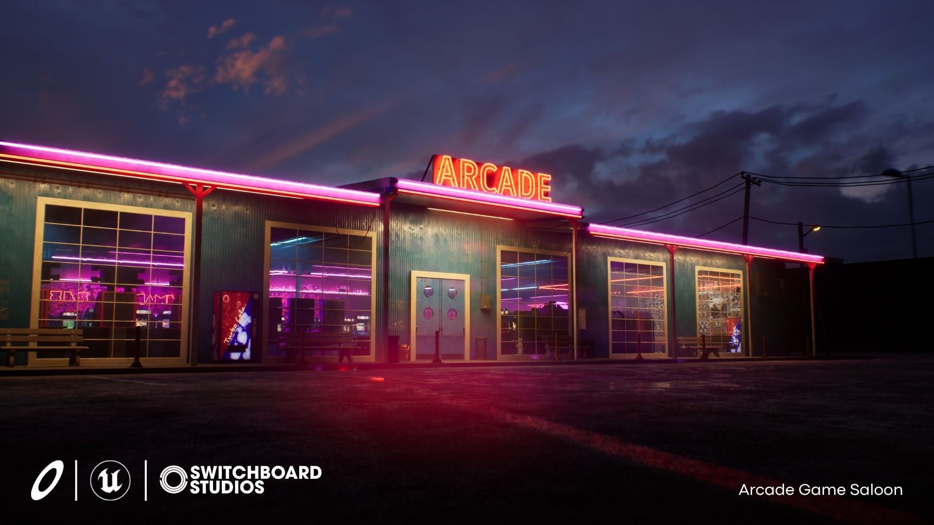 Arcade Game Saloon Environment