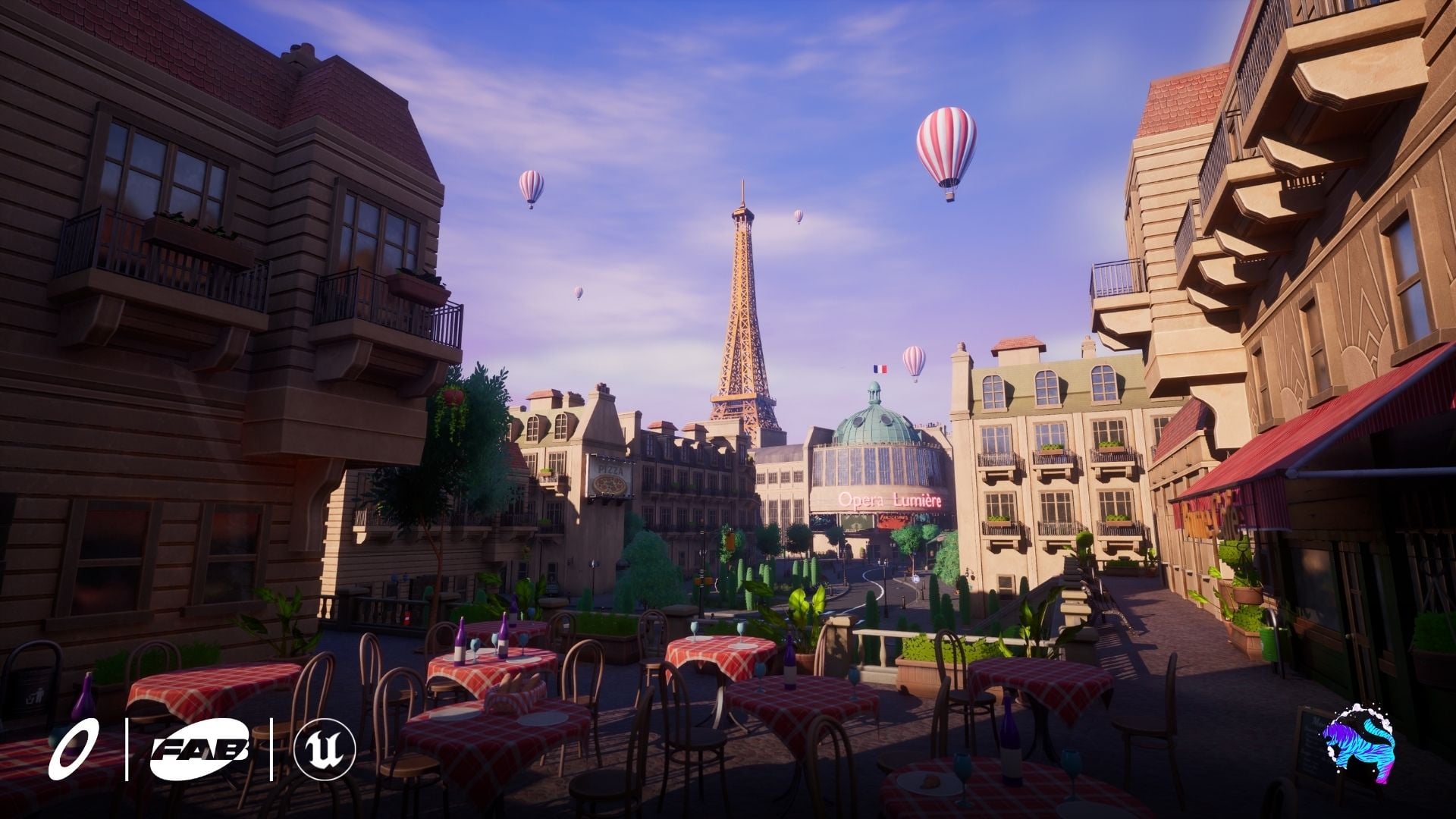 Stylized Paris City