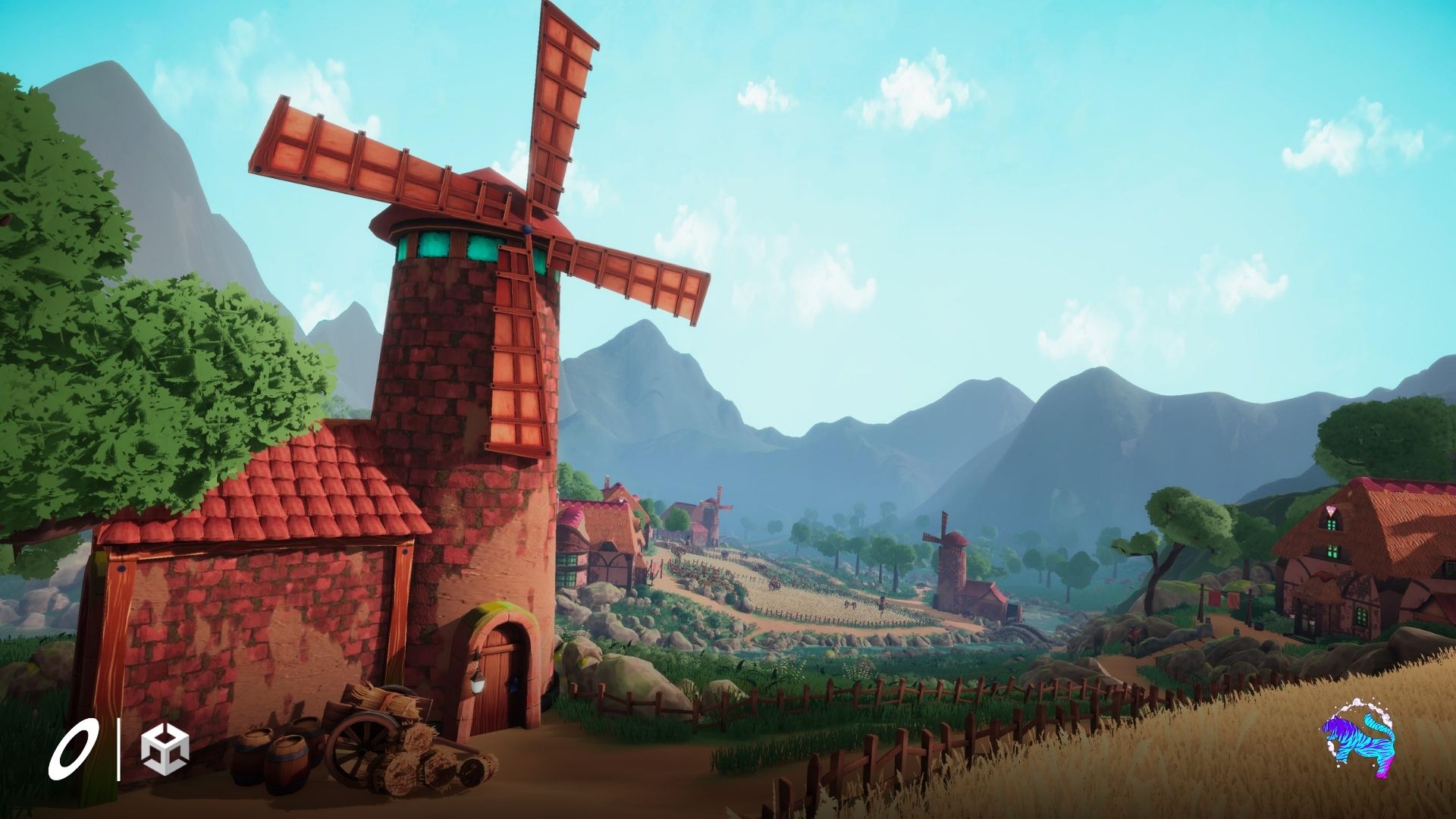 Stylized Windmill Valley