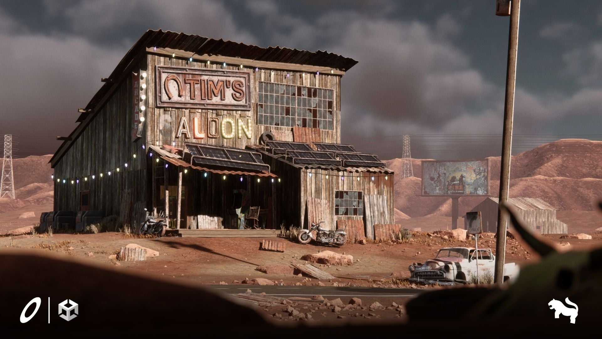 Retropunk Saloon Environment for Unity