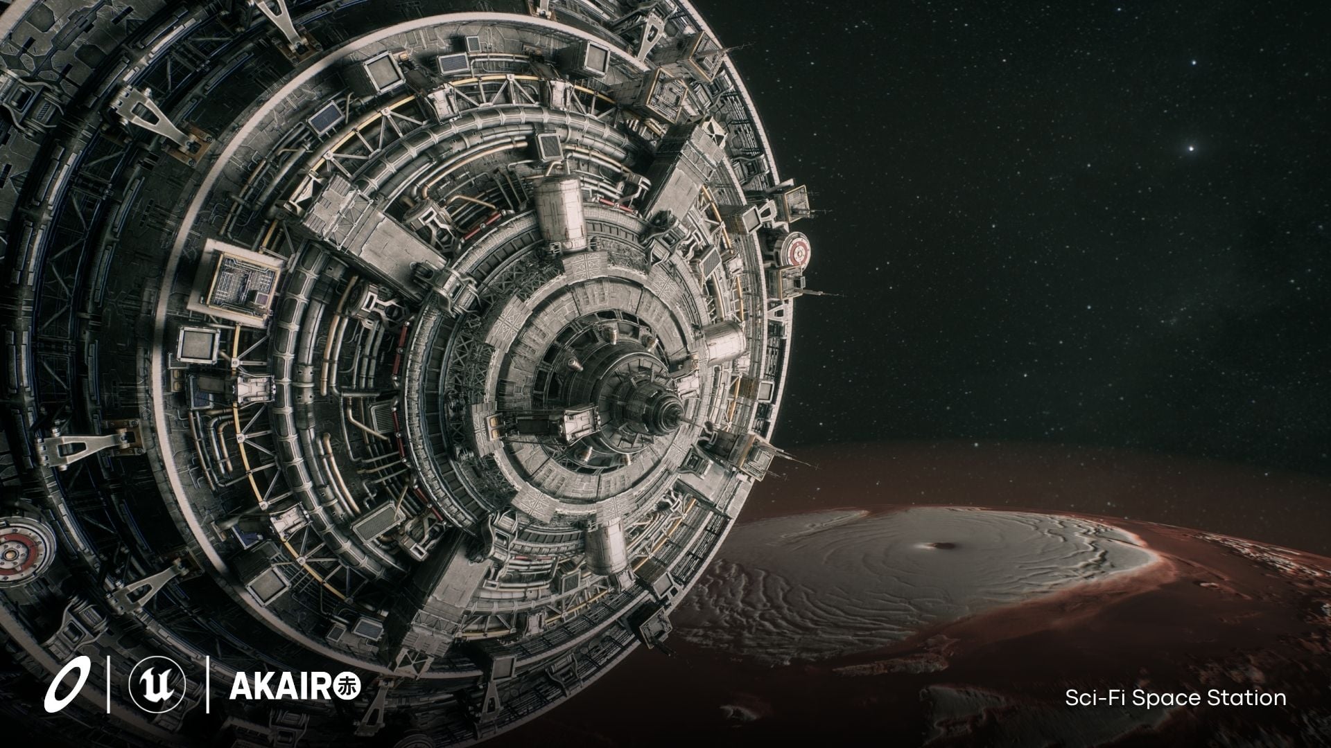 Sci-Fi Space Station Environment