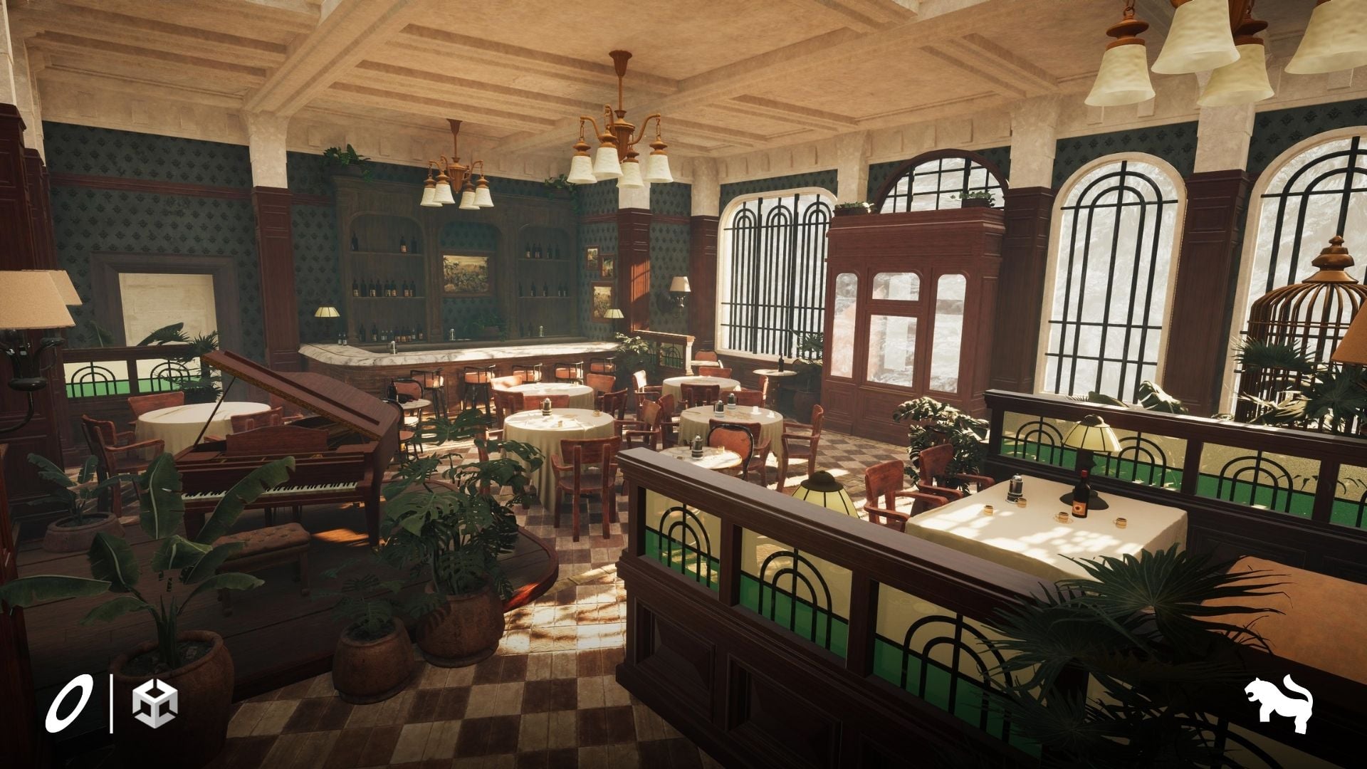 Yellow Parrot Restaurant Environment