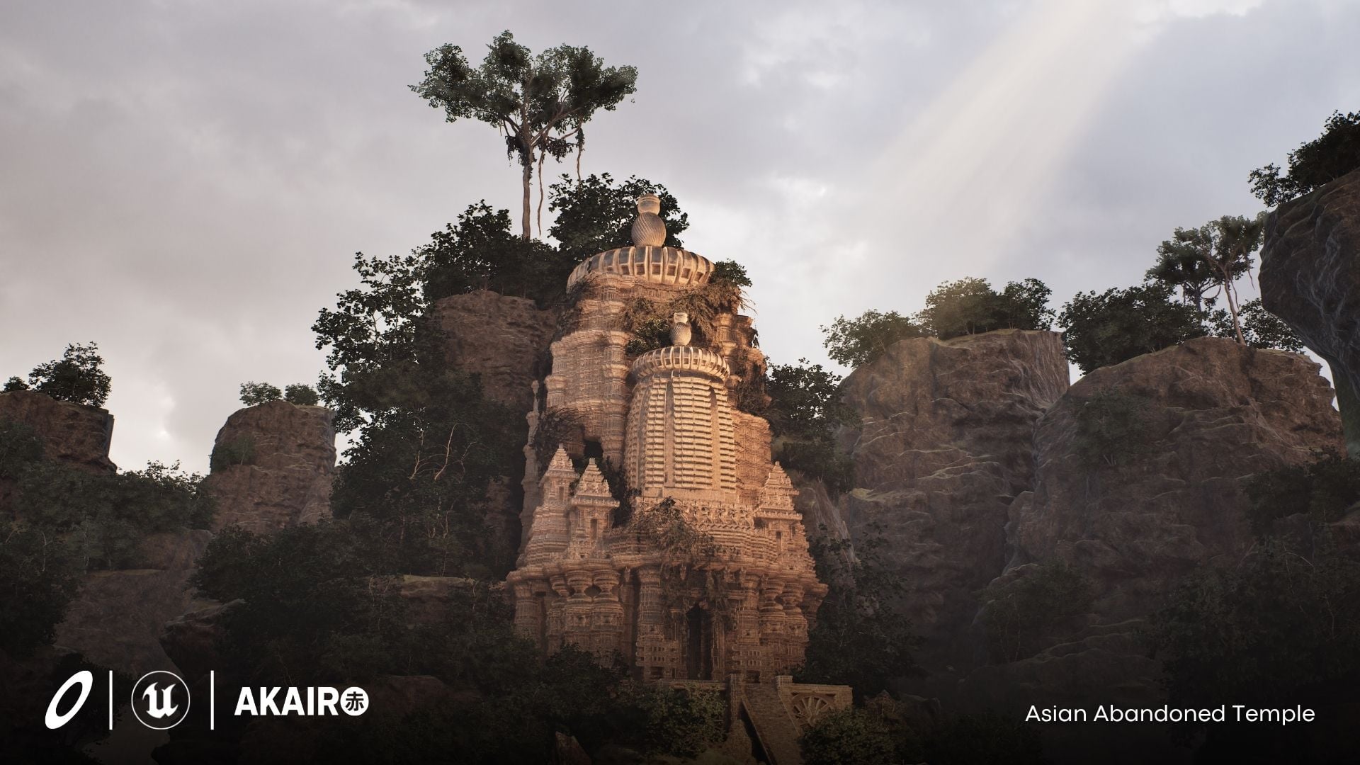 Asian Abandoned Temple